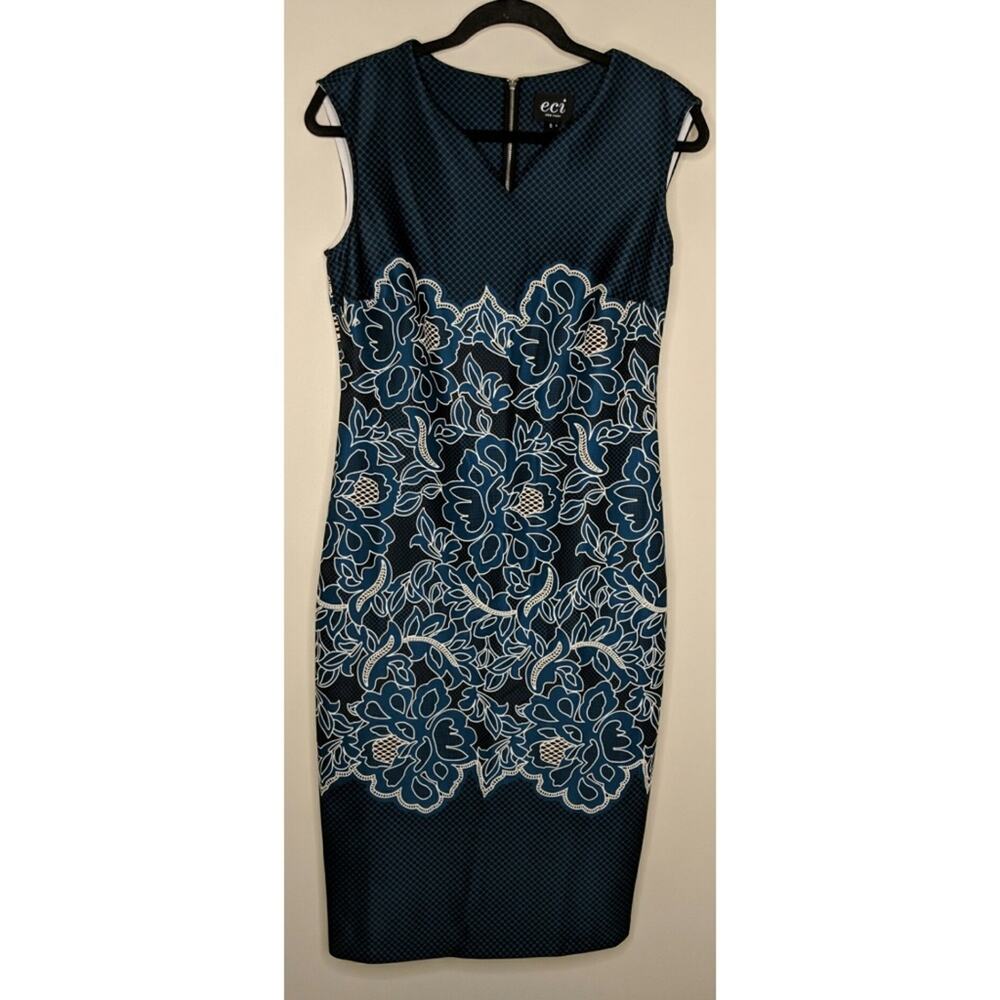eci New York Sleeveless Sheath Dress - Sz 6 - NWT